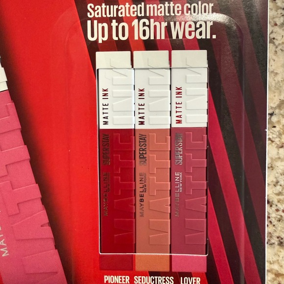 Maybelline Super Stay Matte Liquid Lipstick Set Pioneer Seductress Lover - Picture 2 of 7